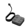 USB Charging Strip, 6 USB Ports 8 AC Outlets Extender, US Standard Socket Strip, Resistant Durable Design, Power Accessory with Overload Protection, Tablet Computer Laptop Phone Desktop Travel view 1