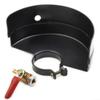Angle Grinder Wheel Guard 135x43mm with Copper Control Valve, Wet Cutting Disc Cover for Angle Grinder, Water Cooled Attachment with Dual Side Sealing, Black Carbon view 4