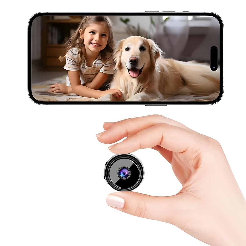 ELEFOCUS Hidden Camera,2K Mini Camera,Nanny Cam Hidden Camera,WiFi Spy Camera with Night Vision & Motion Detection,Wireless Indoor Security Camera for Pet/Baby/Nanny