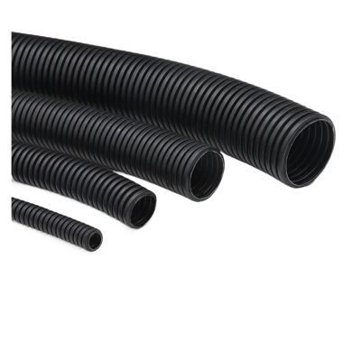 1~10m PP Insulated Corrugated Tube AD 7.5mm ~ 34.5mm Harness Motor Electrical Wire Threading Plastic Line Pipe Protection Sleeve(Black Open,AD 11.6 x ID 8mm,5 meters)