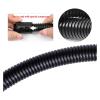 1~10m PP Insulated Corrugated Tube AD 7.5mm ~ 34.5mm Harness Motor Electrical Wire Threading Plastic Line Pipe Protection Sleeve(Black Open,AD 11.6 x ID 8mm,5 meters) view 3