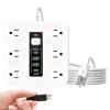 16 AC Outlet Strip, Electrical Control Equipment, Heavy Duty Power Extension for Desk Home Dorm Kitchen Wall Living Room Behind Couch TV Phone Refrigerator, Outlet Surge Protector for Indoor Use view 1