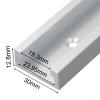 30mm Aluminum T-Track for Woodworking, Compatible with T-Bolt, Adjustable T Slot Rail 300mm/600mm, Miter Slot Track for Wood Fence and Workshop Use(600mm) view 3