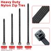 2000pcs Heavy-Duty Nylon Zip Ties (Self-Locking Cable Management Kit) with Professional Length 250/200/150/100mm - Multi-Size Zip Ties/for Home,Wiring- Suitable for Vegetable Garden Growth DIY view 2