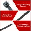 2000pcs Heavy-Duty Nylon Zip Ties (Self-Locking Cable Management Kit) with Professional Length 250/200/150/100mm - Multi-Size Zip Ties/for Home,Wiring- Suitable for Vegetable Garden Growth DIY view 3