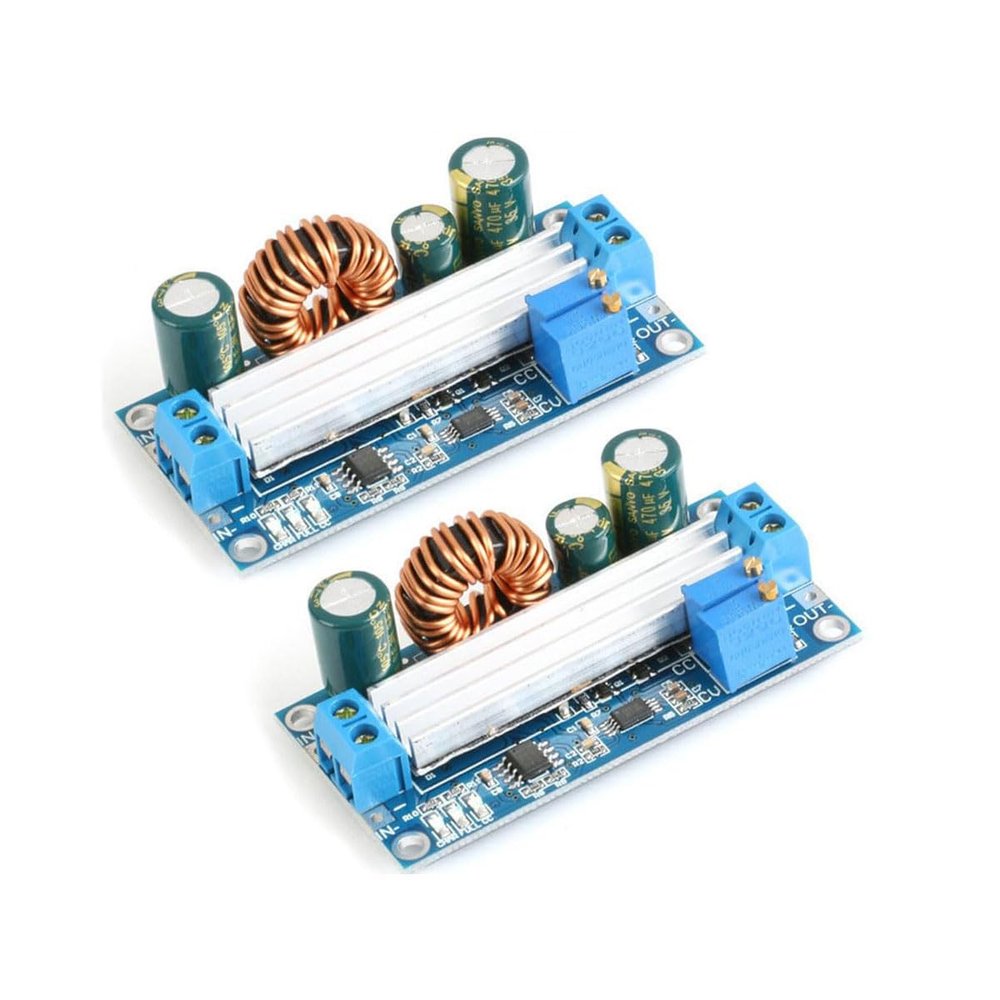 2PCS Step-Up/Step-Down Converter 60W 5-30V to 0.5-30V Buck Boost Voltage Regulator 3A Output SEPIC Topology Module Compact 65mm