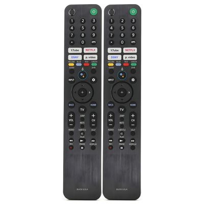 2 Pack RMF-TX520U Remote Control Compatible with Sony Bravia  Voice Control, Easy Setup  Works with Bravia Smart TV, Android/Internet TV Models X800H, X900H, X950H, A8H, Z8H