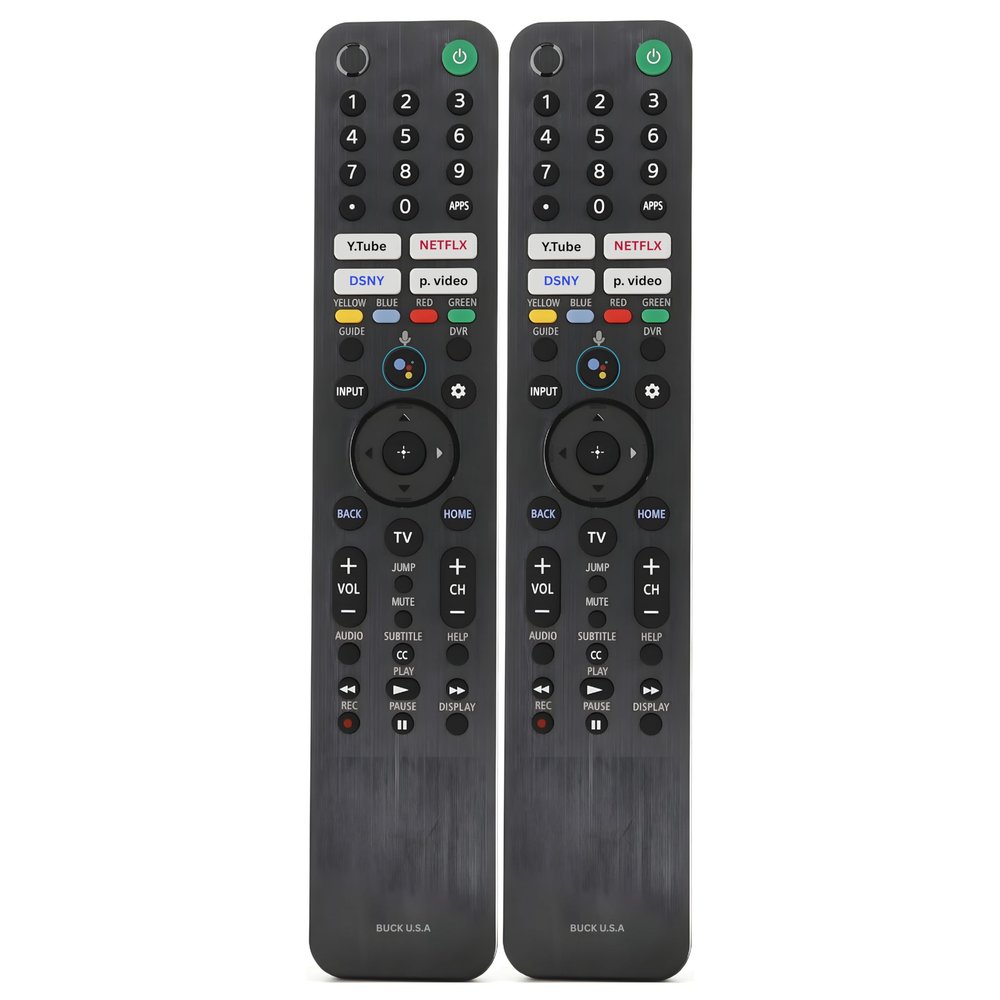 2 Pack RMF-TX520U Remote Control Compatible with Sony Bravia Voice Control, Easy Setup Works with Bravia Smart TV, Android/Internet TV Models X800H, X900H, X950H, A8H, Z8H