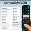 2 Pack RMF-TX520U Remote Control Compatible with Sony Bravia  Voice Control, Easy Setup  Works with Bravia Smart TV, Android/Internet TV Models X800H, X900H, X950H, A8H, Z8H view 3