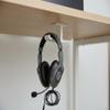 APEX Lab Works - Under Desk Dual Headphone Holder Mount Stand Hanger (White) view 2