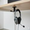 APEX Lab Works - Under Desk Dual Headphone Holder Mount Stand Hanger (Black) view 2