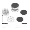 4Pcs Spring Speaker Spikes Isolation Stand, Aluminum Alloy Spring Speaker Shock Absorber Feet with 9KG Load Capacity for HiFi Amplifier Speaker and Audio Equipment view 2