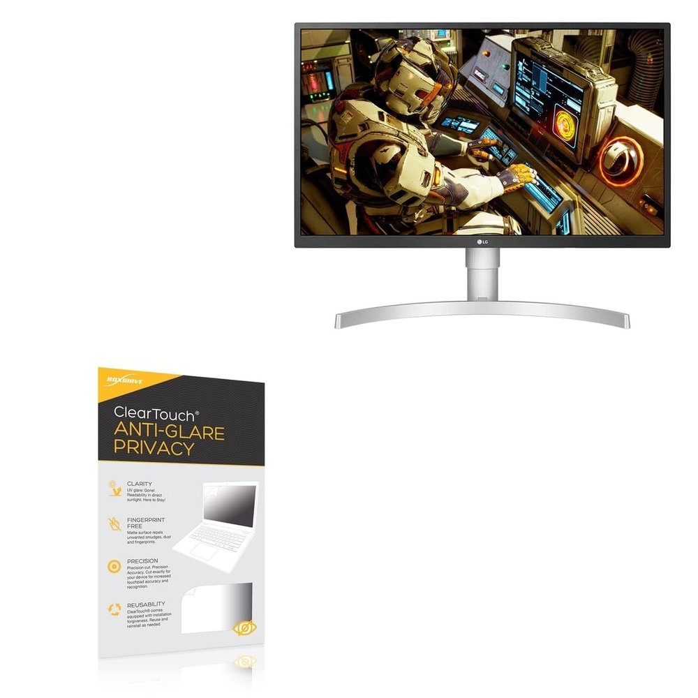 BoxWave Screen Protector Compatible with LG 27 Monitor (27UL550) - ClearTouch Anti-Glare Privacy (2-Pack), Privacy Screen Protector Flexible Film Anti-Glare