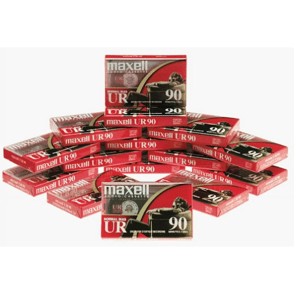 Normal Bias UR 90 Minute Cassette Tapes, 15-Pack