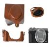 G7 X III/II Case, Fullbody PU Retro Litchi Leather Camera Bag Cover Case for Canon PowerShot G7 X Mark III/II with Neck Strap (Brown) view 2