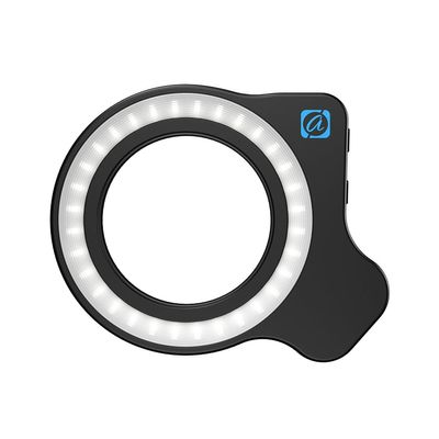 Yaregelun Macro Lens Fill Light Ring Light 3 Colors 5 Levels 2700k-6500k 32LED Lamp Beads 45 Lighting Effect for 37mm/52mm Filter