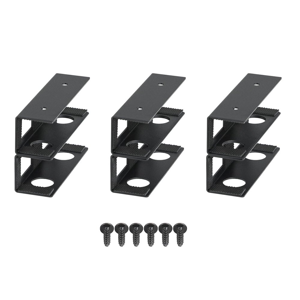 ZYOUQI 3Pcs Under Desk Laptop Holder Portable Storage Accessory for Laptops Tablets and Keyboards Metal Laptop Holder