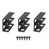 ZYOUQI 3Pcs Under Desk Laptop Holder Portable Storage Accessory for Laptops Tablets and Keyboards Metal Laptop Holder view 1