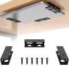 ZYOUQI 3Pcs Under Desk Laptop Holder Portable Storage Accessory for Laptops Tablets and Keyboards Metal Laptop Holder view 2