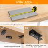 ZYOUQI 3Pcs Under Desk Laptop Holder Portable Storage Accessory for Laptops Tablets and Keyboards Metal Laptop Holder view 4