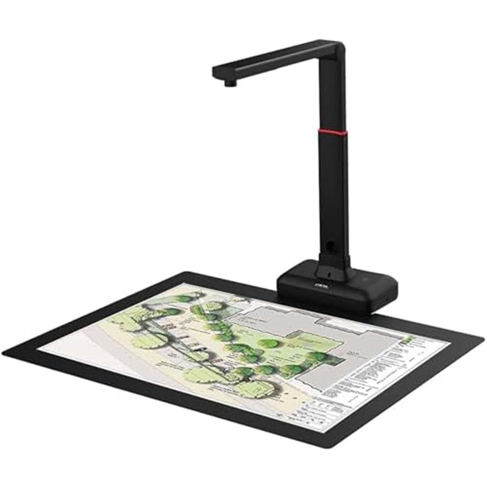 S21 A2 Overhead Scanner, A2/A3 Large Format Camera Scanner for Book & Document, Auto Flatten & Fingerprint Removal Technologies, 23MP High Resolution Maximum Scanning Range: 420X297 Mm