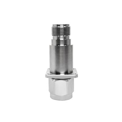 1pc DC to 6GHz N Male Flange Mount Lightning Surge Arrester Protector - 50 Ohm Gas Tube Protection for Outdoor Use