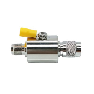 1pc 0-3GHz TNC Male to TNC Female Surge Arrester Protector - 50 Ohm Lightning Arrestor for Reliable Signal Protection