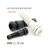 Auralexis Waterproof M12 M16/M18 M20 PG7 PG9 Cable Gland Connector Plastic Flex Spiral Strain Relief Protector for 3.5-6mm Wire Thread(M16 BK 10pcs) view 3