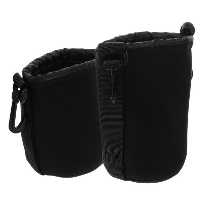 Alipis Water-resistant Camera Lens Bag with Shockproof Neoprene Case for Dslr Lenses Protective Lens Pouch for Outdoor Photography and Travel Medium and Large Size