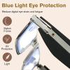 Aocesk Foldable Anti-Blue Light Reading Glasses with Case, Anti Eyestrain/Glare Computer Reading Glasses for Women Men (Black, 2, x) view 3