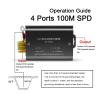 DDSTTC 4Ports 100M Network Cable Signal Lightning Arrester RJ45 Camera Thunder Multi Port Monitoring Surge Protector view 4