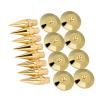 8 Pairs Copper Speaker Spike Isolation Stand with Gold Base Pad Feet, 6 x 36mm Anti - Vibration Spikes for Speakers Amplifiers Turntables and Audio Equipment view 4