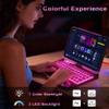voogil Transparent Case with Wireless Keyboard for 10.9in iPad 10th, 3-Brightness & 7-Color, 360Rotating,trackpad, Pencil Holder, Power Indicator, Pink(Without Stylus Pen) view 2