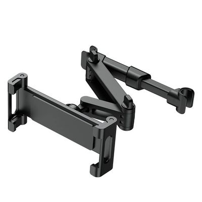 Car Rear headrest Mount, Suitable for Mobile Phones and Tablets, with Adjustable Size from 4.0 to 11 inches, 360 Rotation, and Push-Type Design