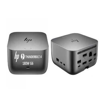 HP Thunderbolt 4 Ultra 180W G6 Dock (9X481UT), 13-in-1 USB-C Docking Station with Max 180W Charging, 4X 4K Displays, 3-Yr Warranty, RJ45, HDMI, 7 USB Ports, 2X DisplayPort for Laptop, MacOS, ChromeOS