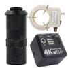 4K 8MP 1080P 60FPS HDMI USB Industry Microscope Camera & 100X C-Mount Lens with 56-LED Adjustable Ring Light view 1