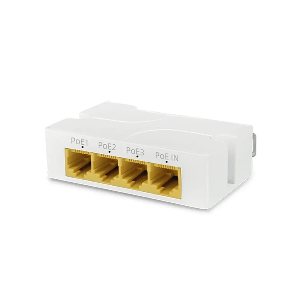 1 in 3 Out PoE Extender Splitter 4 Ports 100/1000M Network Extender for PoE Switch(1000Mbps)