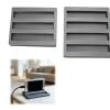 7-Slot Desktop Storage Stand compatible with NerdMiner 2.8 Inch Screens, Multi-Unit Organizer Rack for CYD Display Boards, Gray view 1