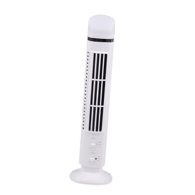 Mini USB Tower Fan with Night Light, Bladeless Oscillating Desk Cooling