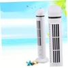 Mini USB Tower Fan with Night Light, Bladeless Oscillating Desk Cooling view 3
