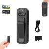 1080p Underwater Camera Mini Body Cam, Infrared Night Vision Portable Recorder, Hd 1080p Rechargeable Mini Body Camera with Night Vison&Rotating Lens, Can Record Audio and Video (Basic, 64G Card) view 1