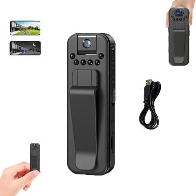 1080p Underwater Camera Mini Body Cam, Infrared Night Vision Portable Recorder, Hd 1080p Rechargeable Mini Body Camera with Night Vison&Rotating Lens, Can Record Audio and Video (Basic, No Card)
