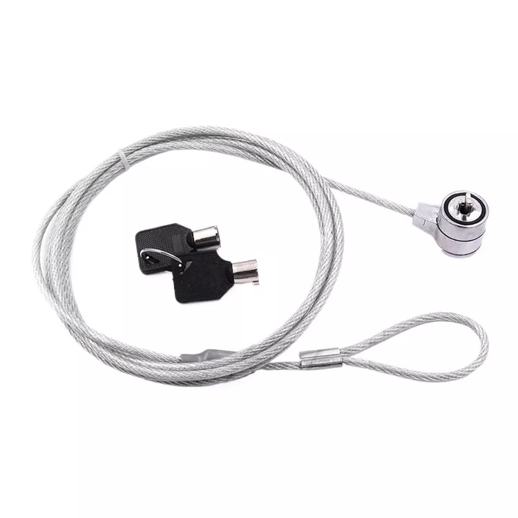 1 Sets Notebook Pc Lock Security Security China Cable Chain with Key Notebook Pc Laptop Cable Chain with 2 Key