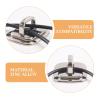 4Pcs Computer Lock Fixed Base Universal Laptop Security Anchor Plate Anti Theft Cable Lock for Notebook Tablet Projector in view 4