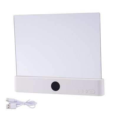 Smart Flat Book Lights, Rechargeable Clear Full Page LED Reading Light, 3 Color Dimmable Eye Protection with Timer, Clip On Page Glow Lamp for Books in Bed & Car Travel, Type-C Charging (White)