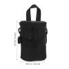 BRIGHTFUFU Camera Lens Pouch Small Anti-shock Waterproof Lens Storage Bag for Dslr Cameras Compact Protective for Travel and Outdoor Use view 2
