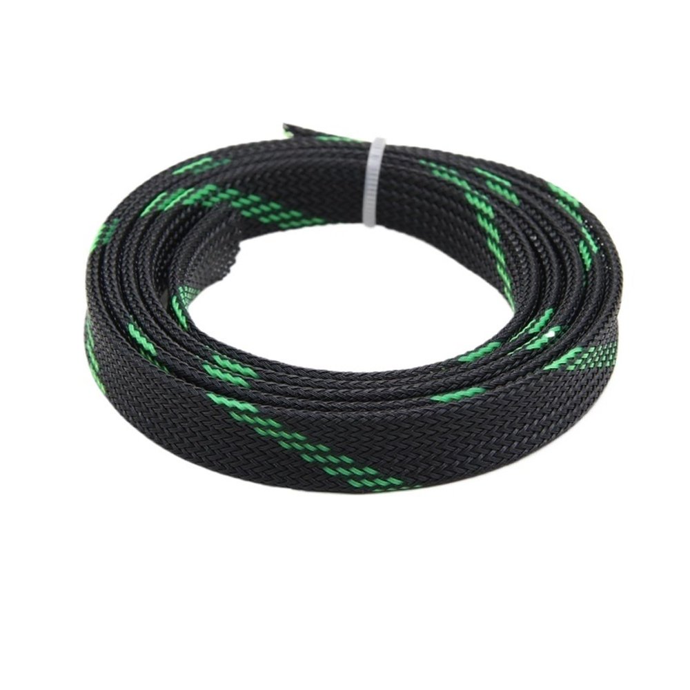 Cable Sleeves Multi-Color Insulated Expandable Sleeve Braided High Density Protection Wire Wrap Sleeving(Color 5,12mm,3.0 Meters)