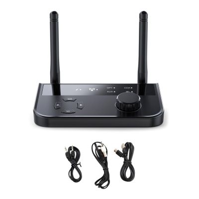 Bluetooth 5.3 Audio Receiver for Speaker Car Home Stereo, Stereo System, Support 3.5mm AUX/Digital Optical Fiber/Coaxial Jack