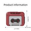 Mini Cassette Player - Retro Cassette Sound, Retro Sound Keychain, Mini Recordable Gift for Birthday Valentine's Day (Red+Blue) view 4