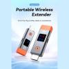 ASHATA 2026 Upgrade Wireless HDMI Transmitter and Receiver 164FT/50M, 4K Decoding 1080P Output Wireless HDMI Extender, 2.4G 5.8G Plug and Play, with LED Display view 2